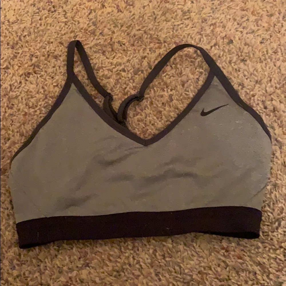 Nike grey sports bra